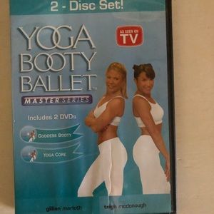 Yoga booty ballet set of 2 dvds.